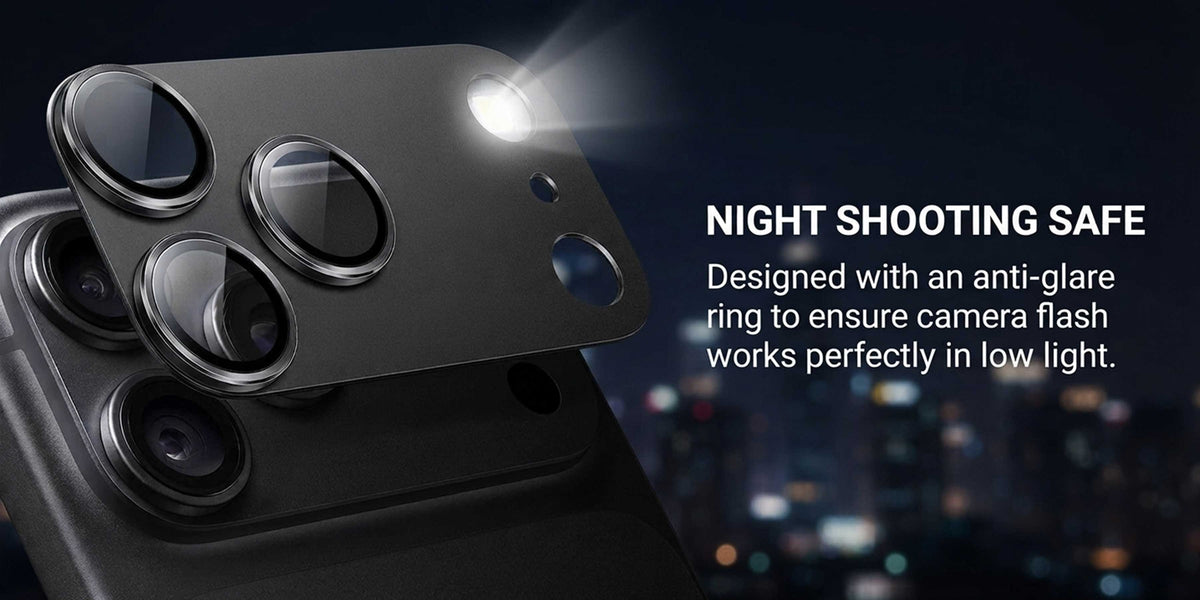 Glassology Camera Lens Protector for iPhone 18 Pro / Pro Max, Black Camera Lens Cover, Anti-Scratch Protective Guard for Rear Camera
