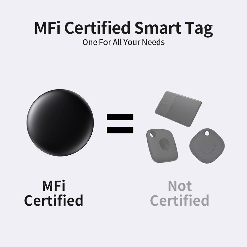 Apple Smart Tag – Works with Apple Find My App, Bluetooth Tracker with Lost Mode, Left-Behind Alerts, Privacy Protection & Long Battery Life (Black, UAE)