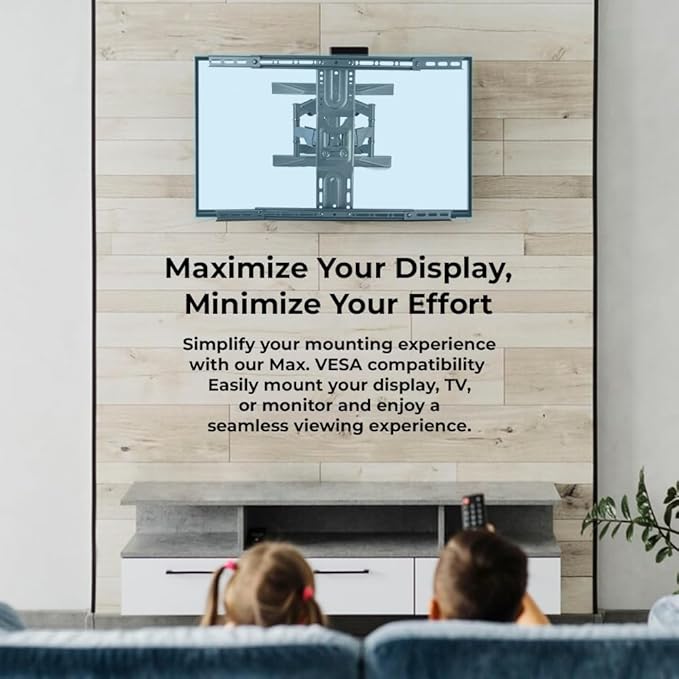 32"–65" TV Wall Mount Bracket | Full Motion Swivel TV Stand for Smart TVs – Heavy Duty Alloy Steel