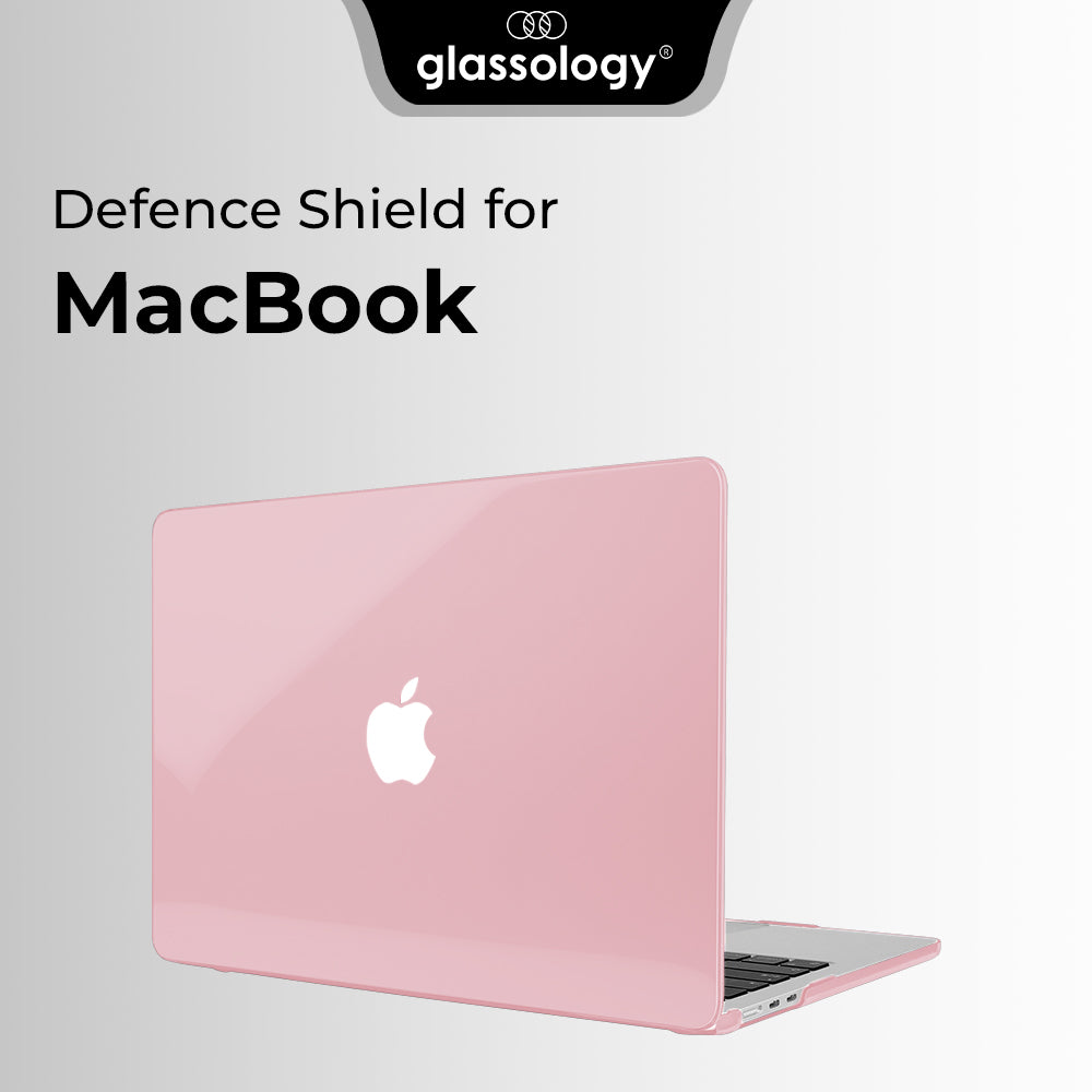 Glassology MacBook Air 15 (2023) Hard Shell Case Solid Pink Slim, Lightweight & Scratch-Resistant Protection