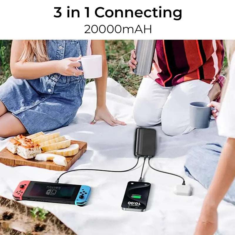 Glassology 20000 mAh 22.5W Fast Charging Portable Power Bank