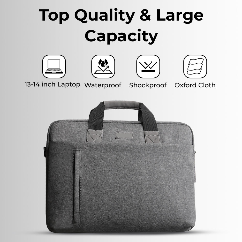 Laptop Bag 13-14" Inch Laptops Polyester - Grey