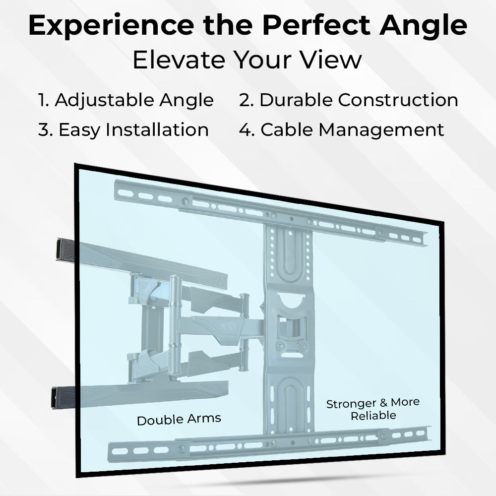 Glassology 55 inch to 85 inch TV Wall Mount Bracket with 160° Rotation TV and Monitor