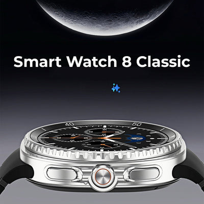 Smart Watch 8 Classic with moon background