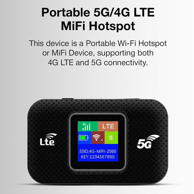 Glassology 5G Portable Mobile WiFi Router | Wireless Hotspot for Small office, CCTV & On-the-Go Connectivity