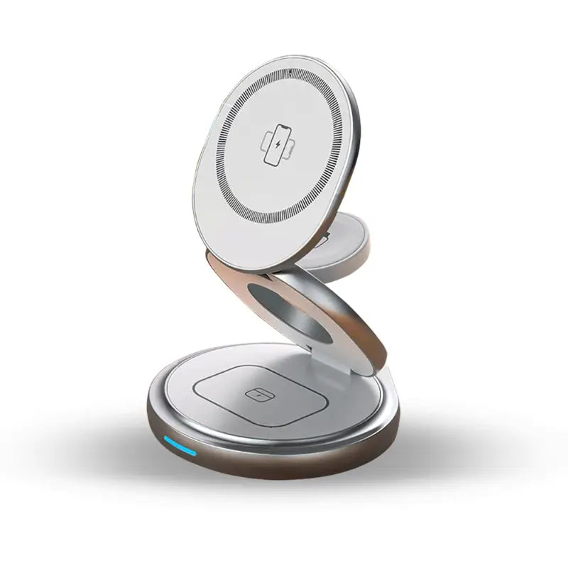 Glassology 3-in-1 MagSafe 15W Foldable Wireless Charger (White)
