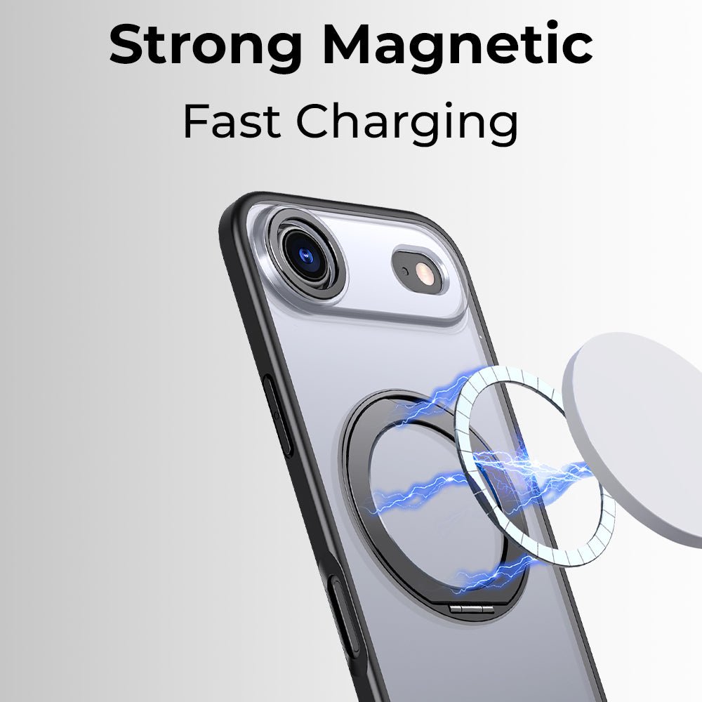 360° MagSafe Rotate Ring Stand Case for iPhone 17 Air - Shockproof - GLASSOLOGY