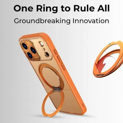360° Rotate Ring Stand Magsafe Case - with Free Screen Protector (For iPhone Series) - GLASSOLOGY