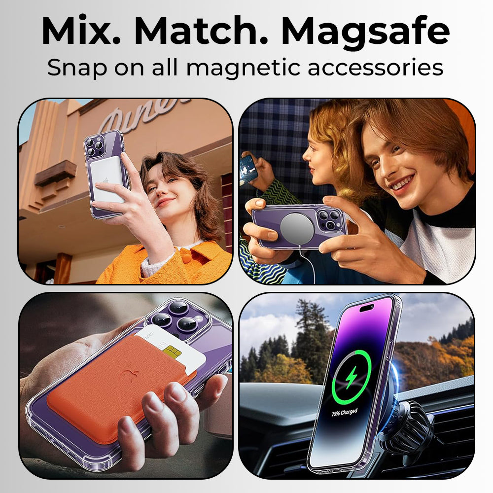 Glassology iPhone 14 Pro Max Clear Magsafe Case Back Cover