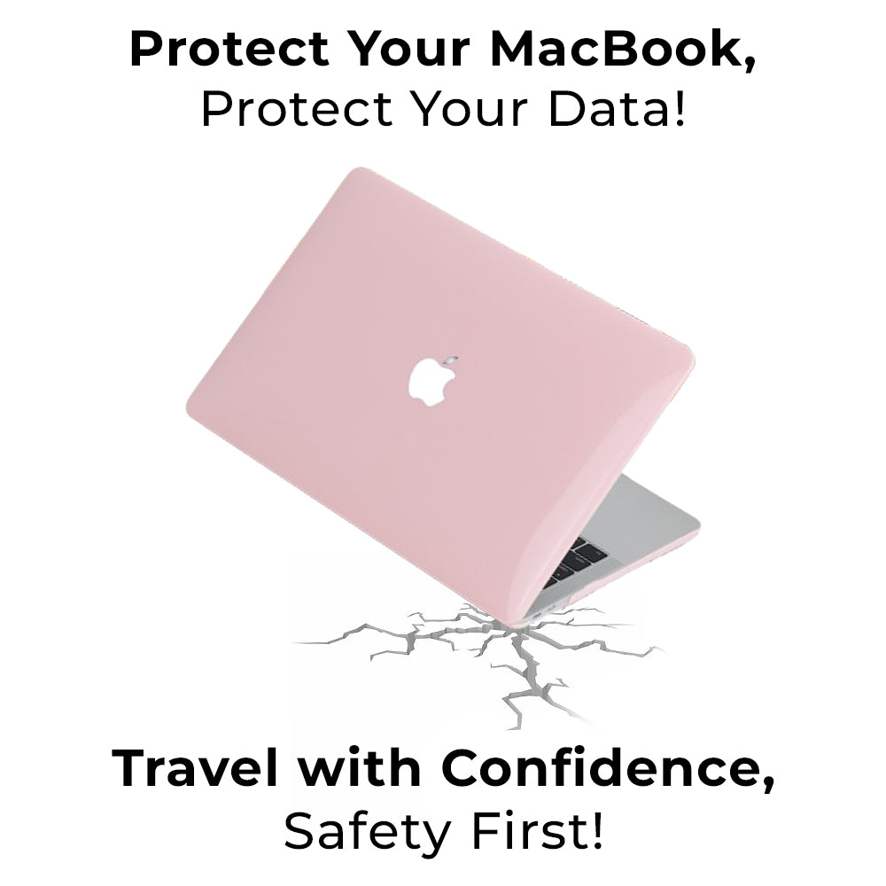Glassology MacBook Air 15 (2023) Hard Shell Case Solid Pink Slim, Lightweight & Scratch-Resistant Protection