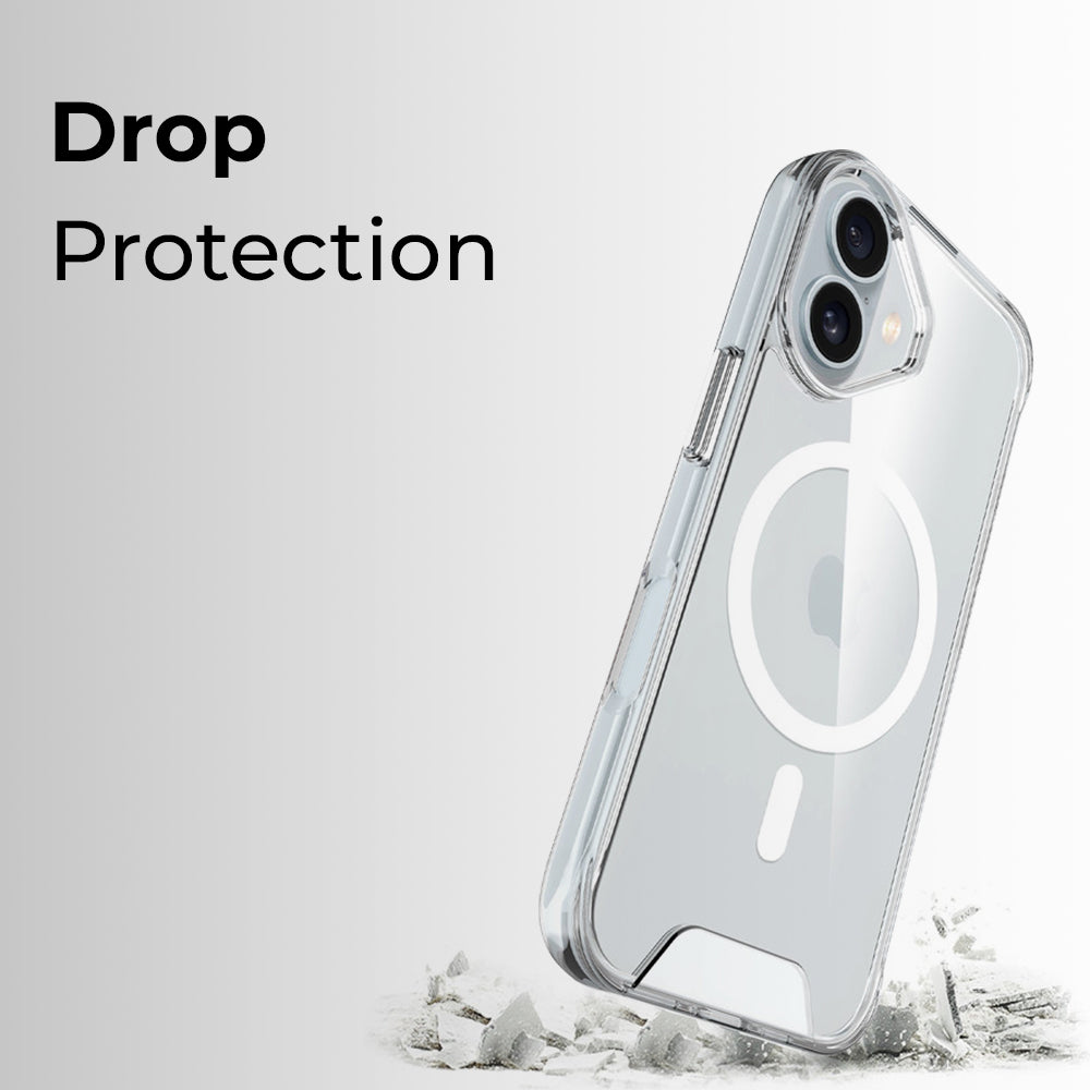 Glassology iPhone 16 Plus Magnetic Clear Case MagSafe Compatible