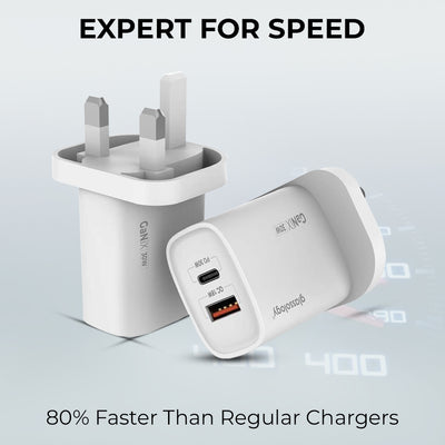 Get 30W GaNix Charger + USB A to Type-C Cable (1M)