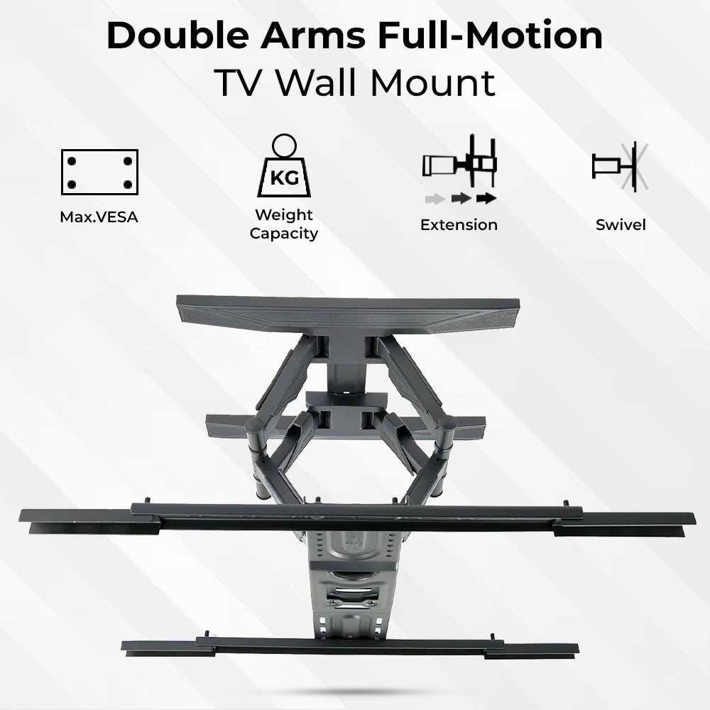 Glassology 55 inch to 85 inch TV Wall Mount Bracket with 160° Rotation TV and Monitor
