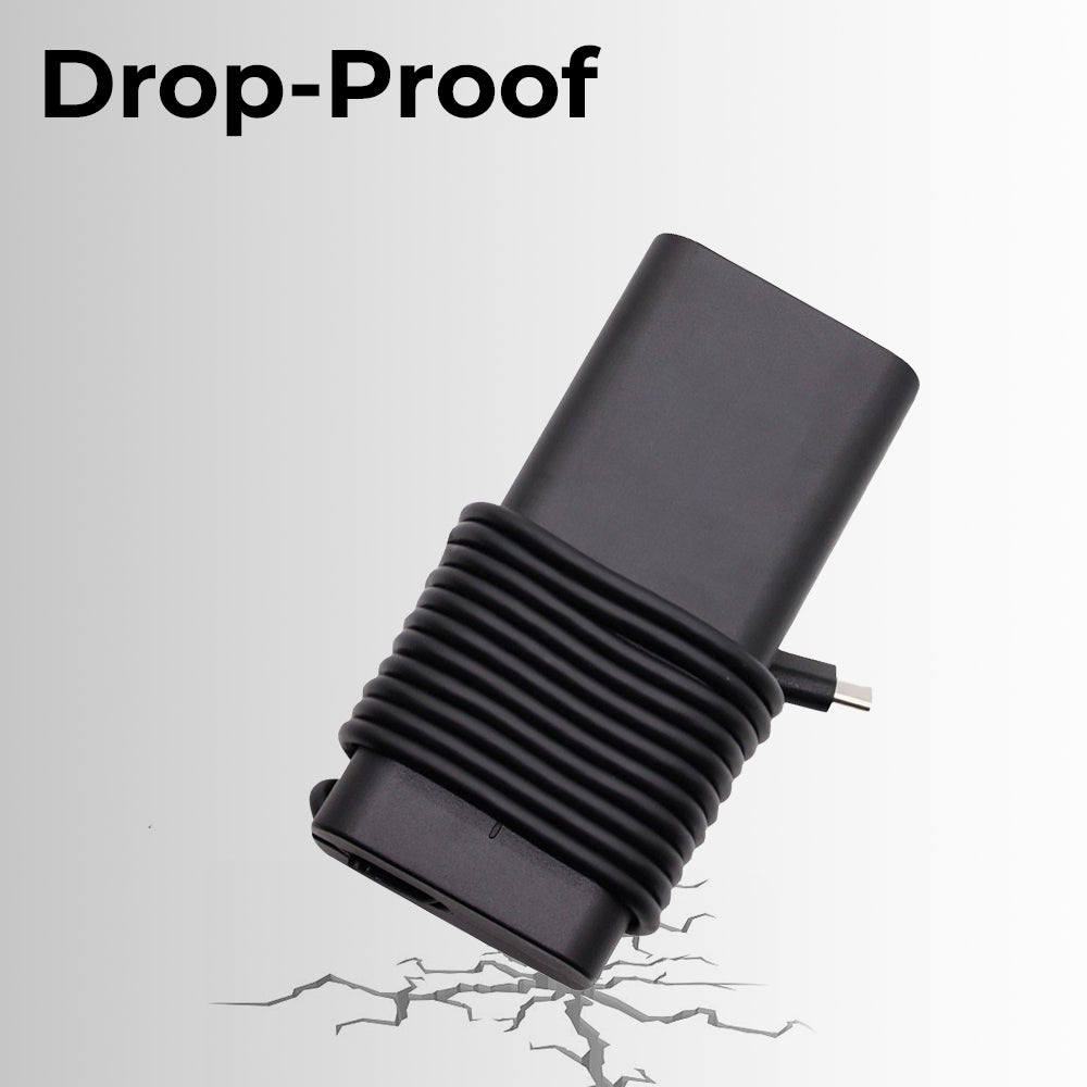 Glassology Dell 65W USB-C Laptop Charger Fast , Safe & Travel-Ready Power Adapter
