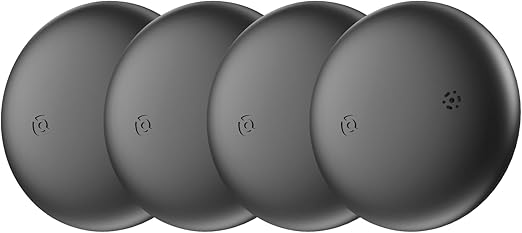 Glassology Android Smart Tag (Black) – Bluetooth 5.3 Tracker | Water-Resistant | Anti-Lost Key, Bag & Wallet Finder