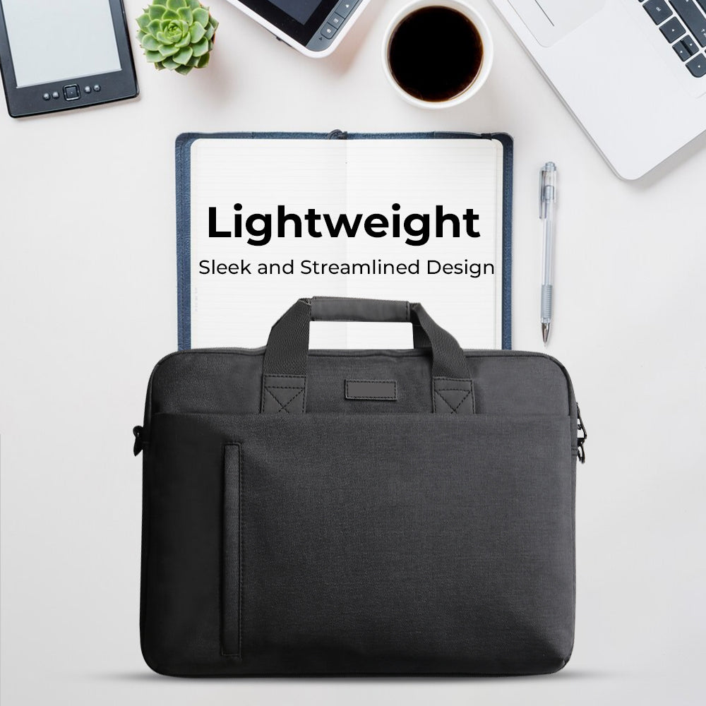 Laptop Bag 15-16" Inch Durable Polyester, Sleek Design - Black