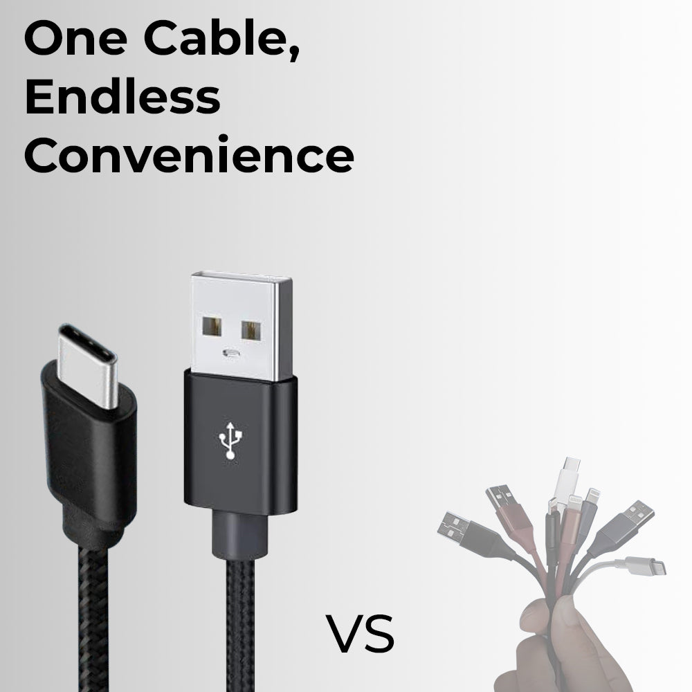 USB A to C cable 1.2 Meter 3A high current fast charging Pure Copper PVC & nylon braid 480Mbps transfer speed (Black)