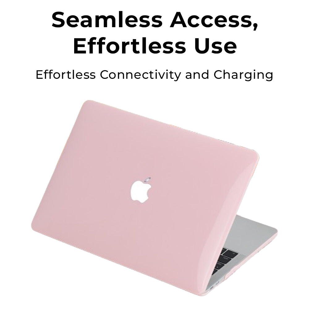 Glassology MacBook Air 15 (2023) Hard Shell Case Solid Pink Slim, Lightweight & Scratch-Resistant Protection