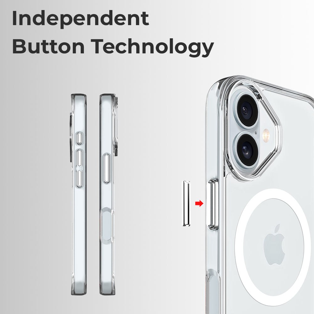Glassology iPhone 16 Plus Magnetic Clear Case MagSafe Compatible