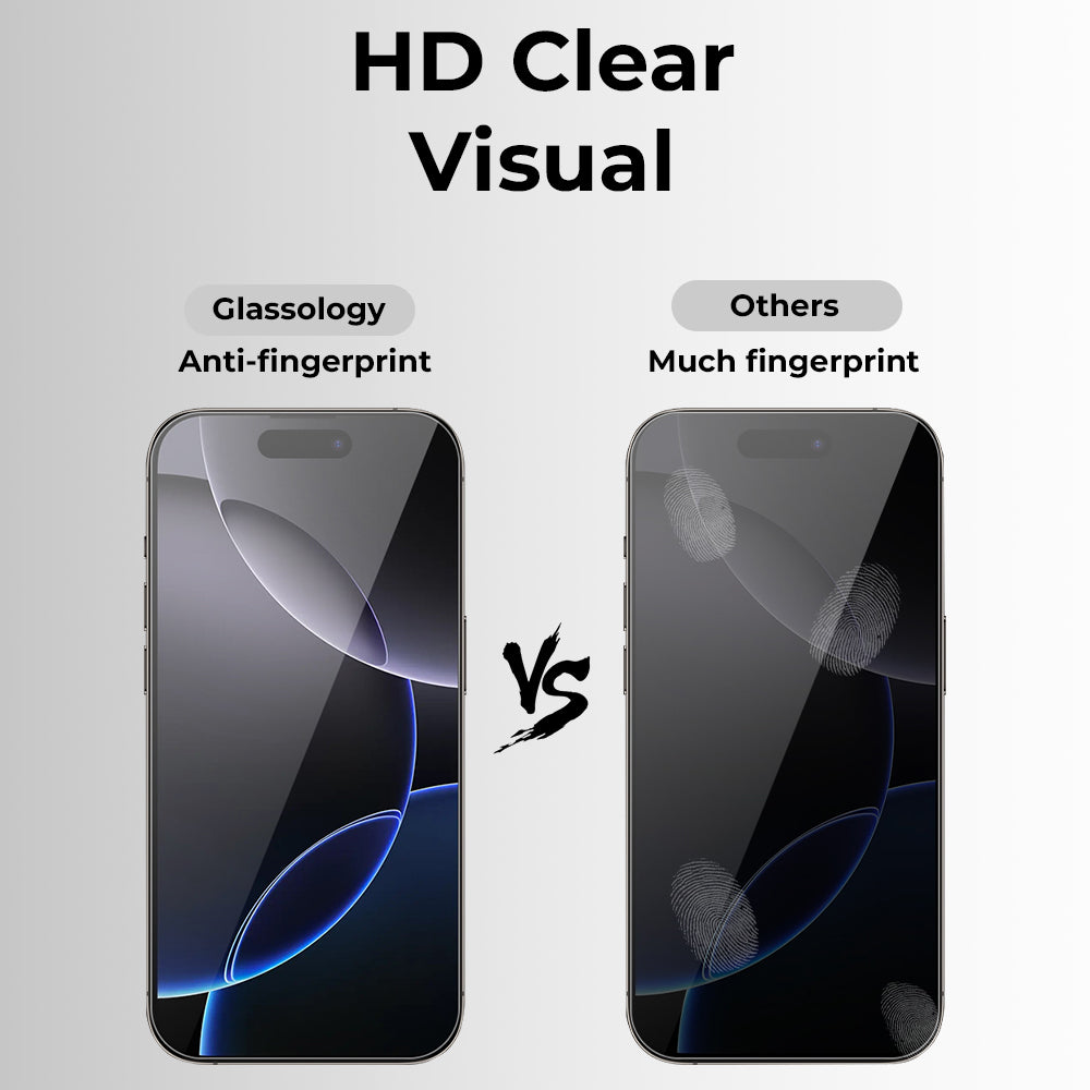 iPhone 17 9H Tempered Glass Screen Protector 2-Pack