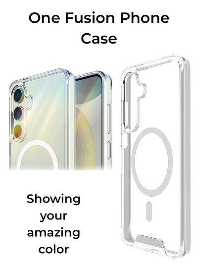 Glassology MagSafe clear case with screen protector for Samsung Galaxy S25