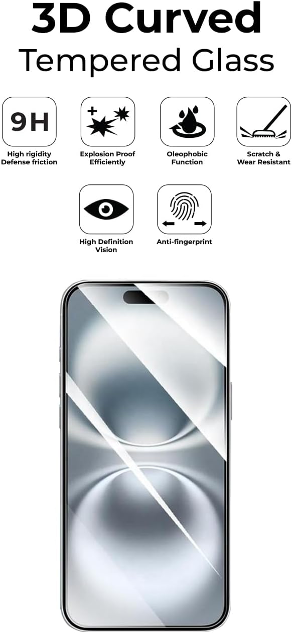 Screen Protector Compatible with iPhone 17 Air – HD Clear, Scratch Resistant, Easy Installation
