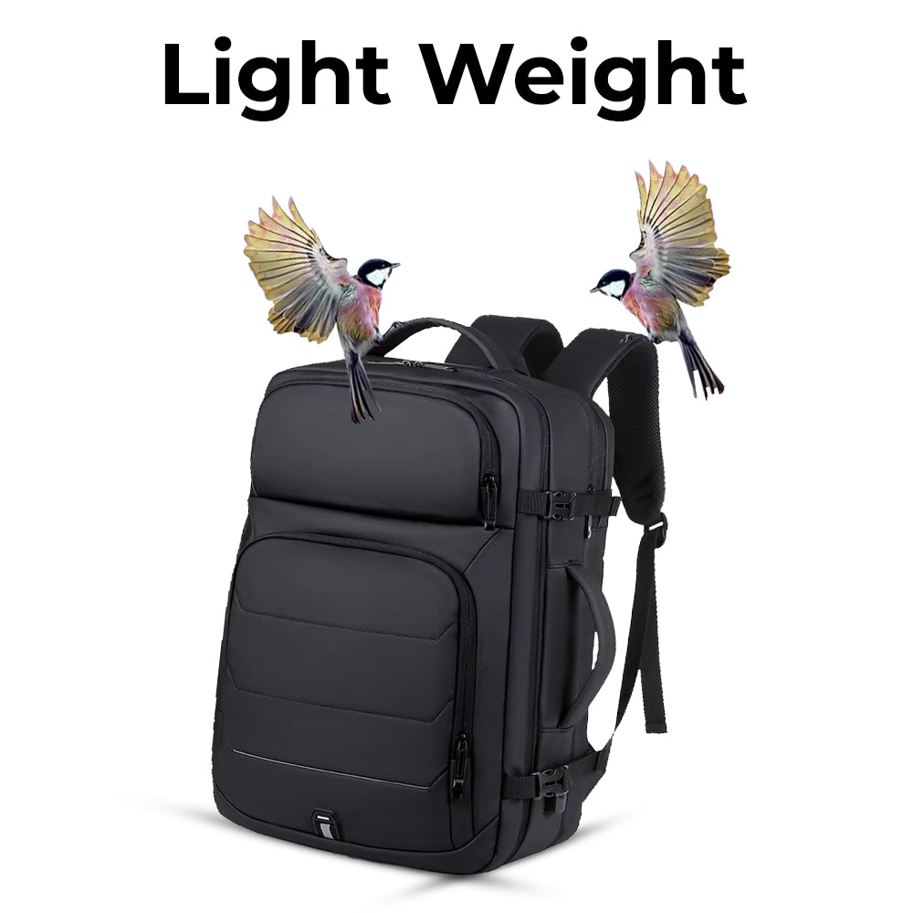 Glassology Faux Leather Laptop Backpack Stylish, Durable & Water-Repellent, Fits 15.6" Laptop.