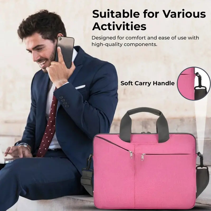 Glassology 15.6 Inches Durable & Water-Repellent Fabric Laptop Sleeve