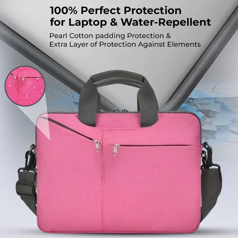 Glassology 15.6 Inches Durable & Water-Repellent Fabric Laptop Sleeve
