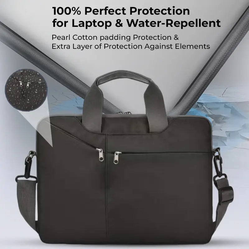 Glassology 15.6 Inches Durable & Water-Repellent Fabric Laptop Sleeve