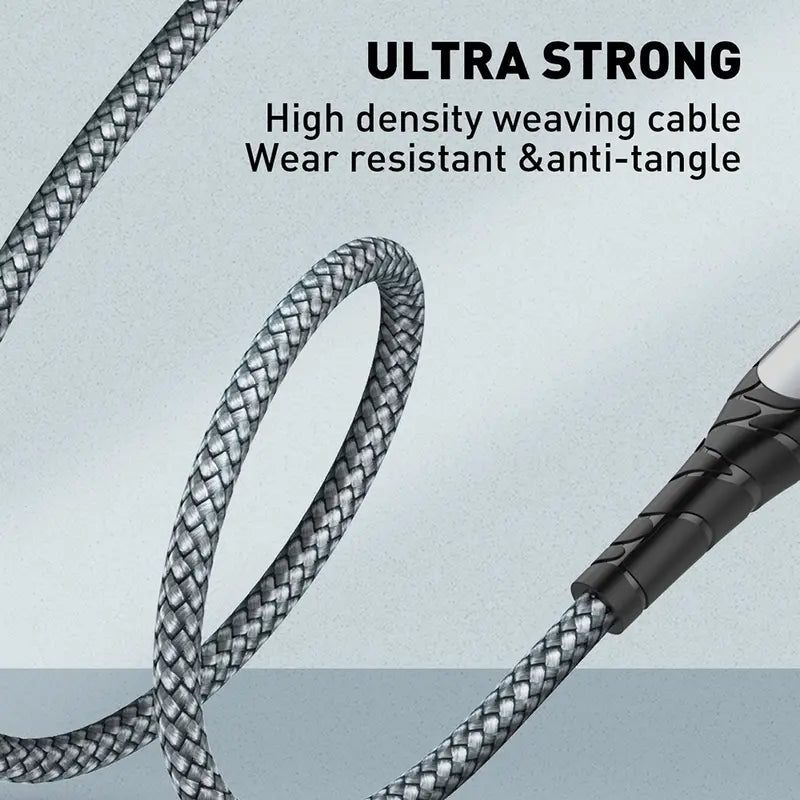 Glassology 1 Meter 30W USB C to Lightning Braided Charging Cable