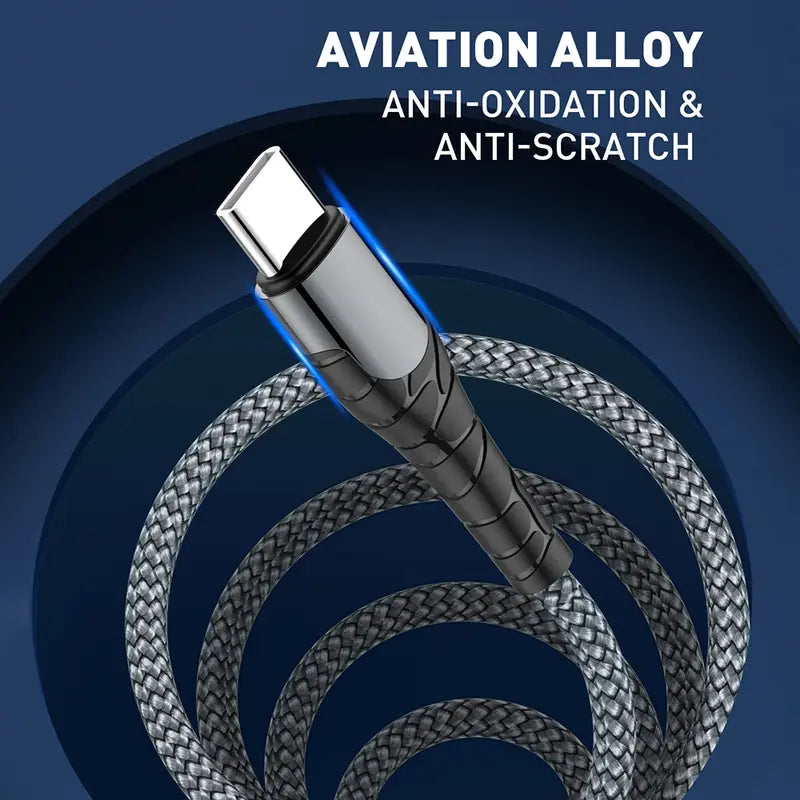 Glassology 1 Meter 30W USB C to Lightning Braided Charging Cable