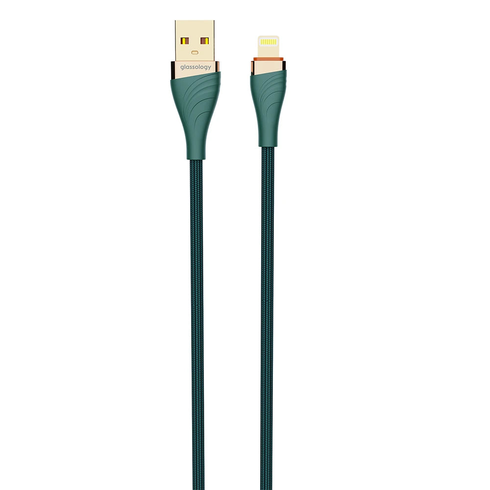 Glassology 1 Meter 30W USB to Lightning Braided Charging Cable