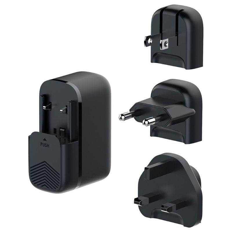 Glassology 3 Ports 65W GaN USB-C Super Fast Charging Travel Power Adapter