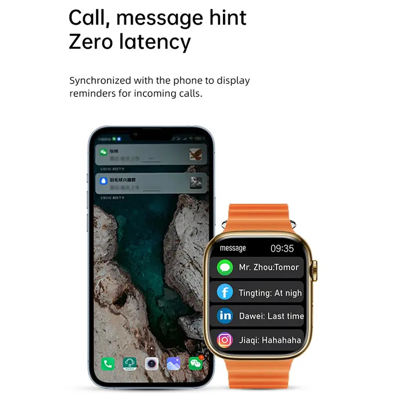 Glassology 45mm Amoled Display with Bluetooth Calling Smart Watch
