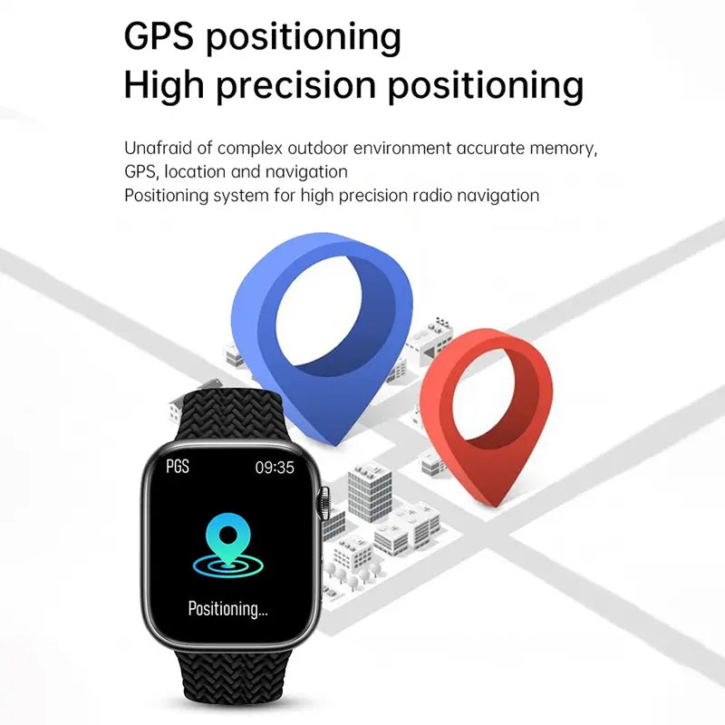 Glassology 45mm Amoled Display with Bluetooth Calling Smart Watch
