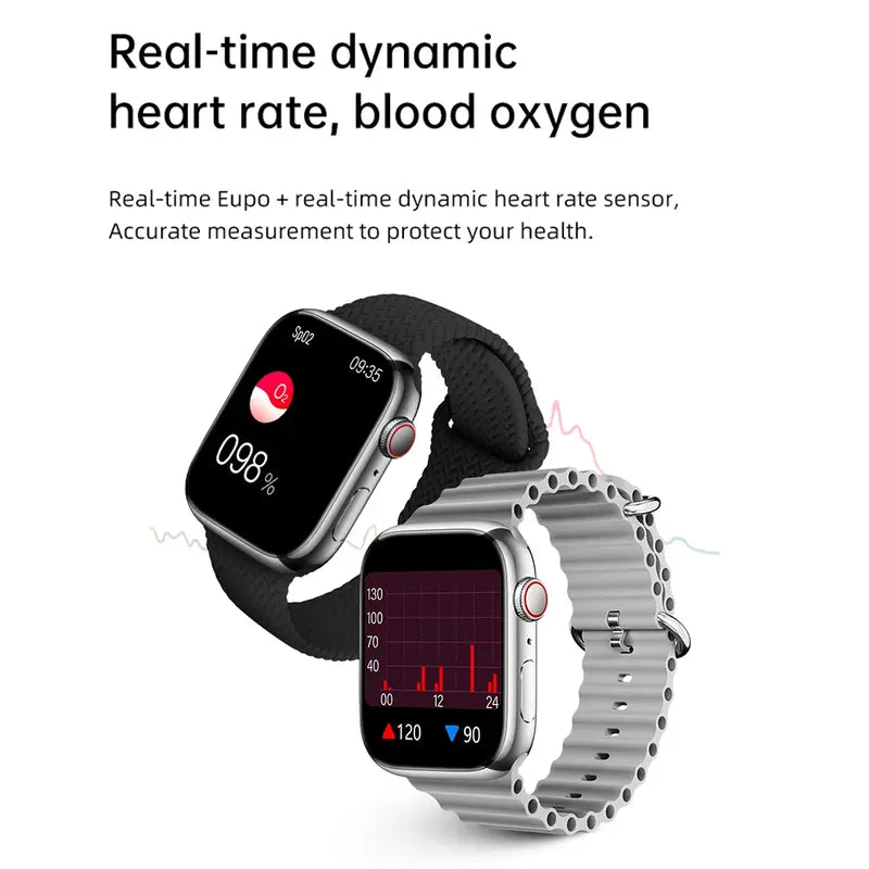 Glassology 45mm Amoled Display with Bluetooth Calling Smart Watch