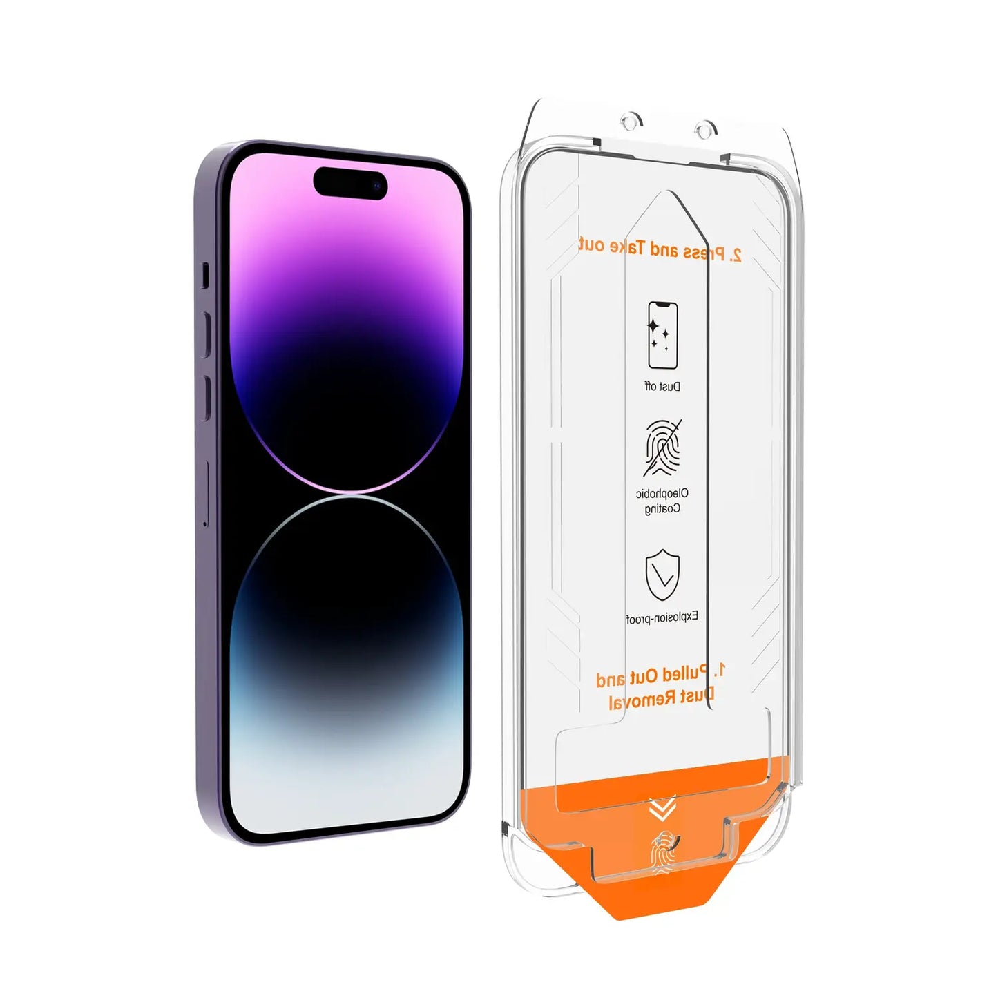 Glassology 9H Tempered Glass for iPhone 15 Pro Max with Installer Kit