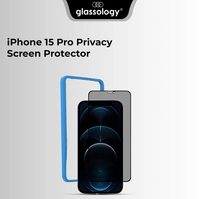 Glassology iPhone 15 Pro Privacy Screen protector