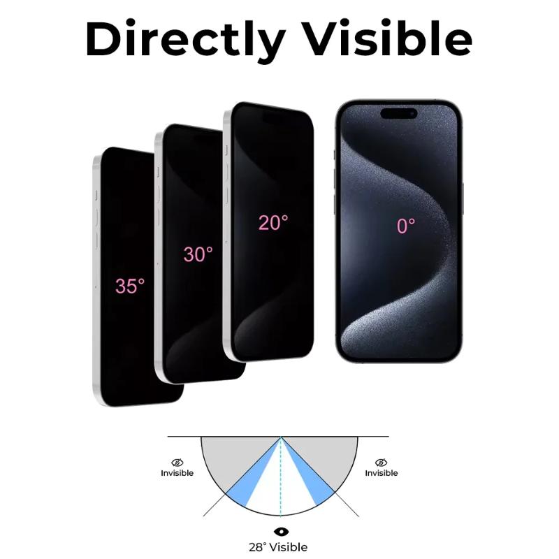 Glassology iPhone 15 Pro Max Privacy Screen protector