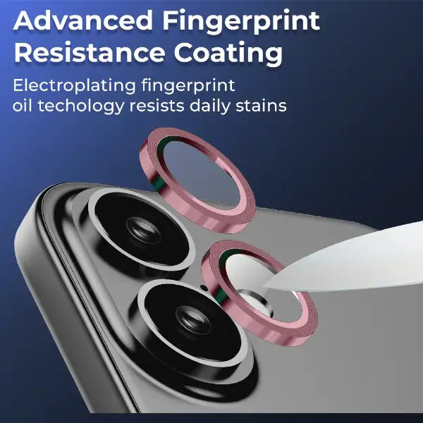 Glassology Lens Guard for iPhone 16 Plus (Pink)