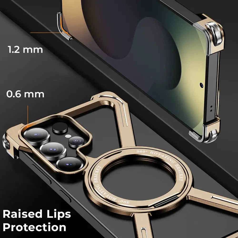 Raised lips protection screen case