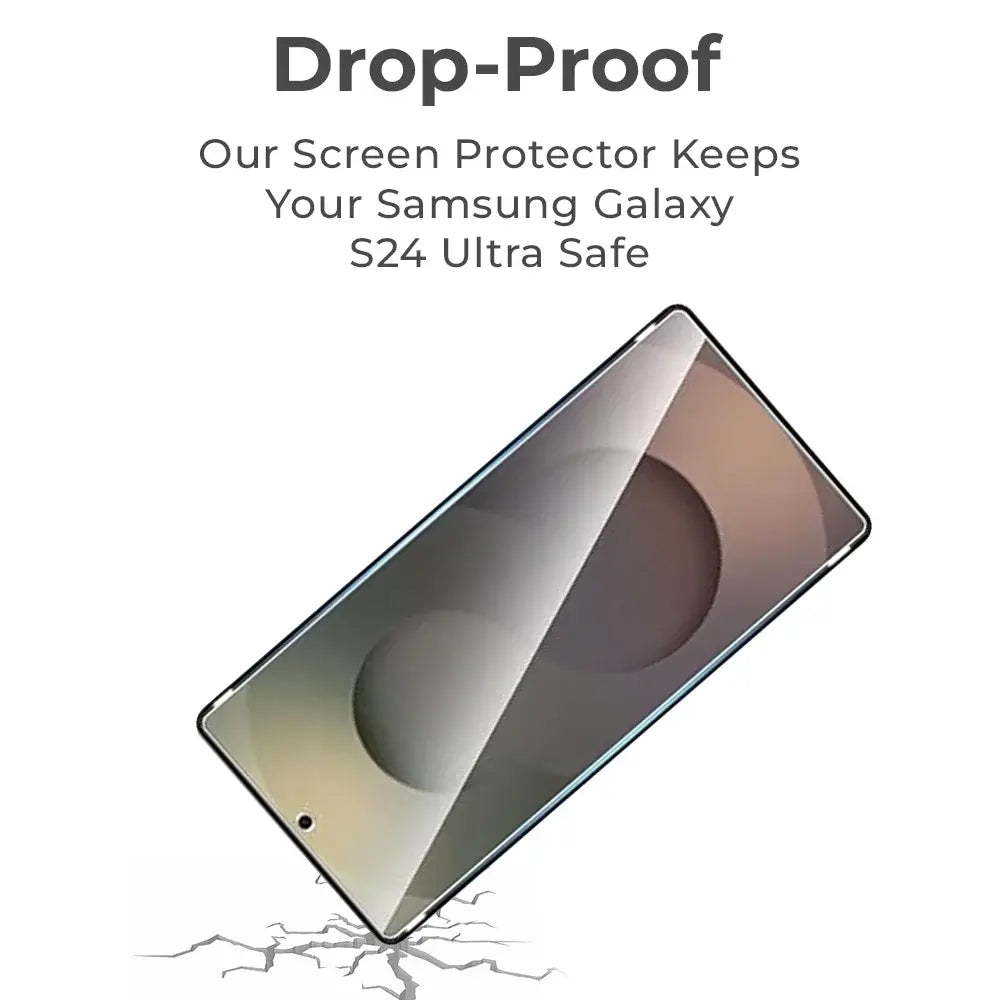 drop proof Samsung galaxy s24 ultra phone screen protector