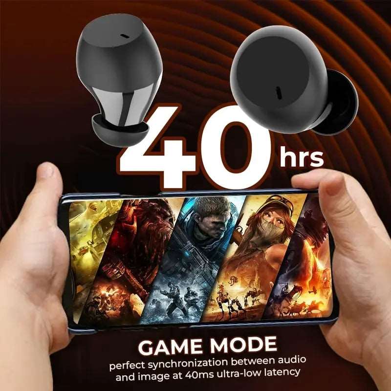 TWS Vibez M-Pods Mini ENC Bluetooth Earbuds with 30H Playtime