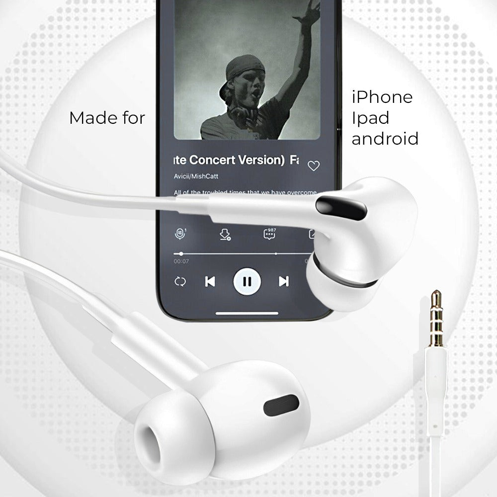 Glassology Lightning Wired In-Ear Headset with MFi Certification and MEMS Microphone