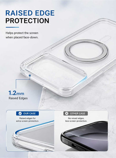 Glassology 360° Rotate Ring Stand MagSafe Case for Apple iPhone 18 Pro