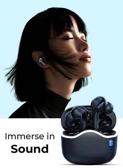 A33 Freedom Wireless Bluetooth Headset Black - GLASSOLOGY