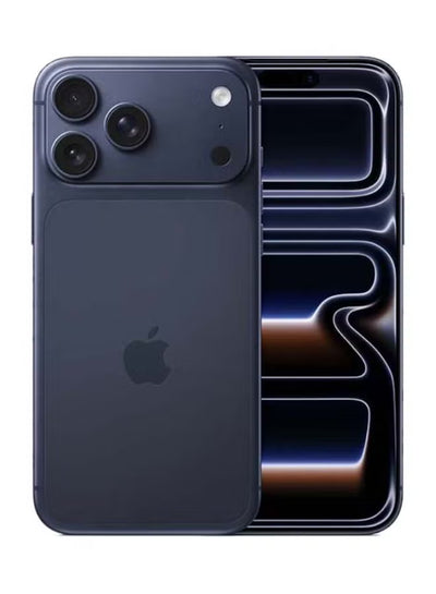 Black smartphone with Apple logo on a white background