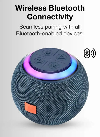 Glassology Wisme Portable Bluetooth Speaker 5W | Loud Sound, Travel-Friendly Design - GLASSOLOGY