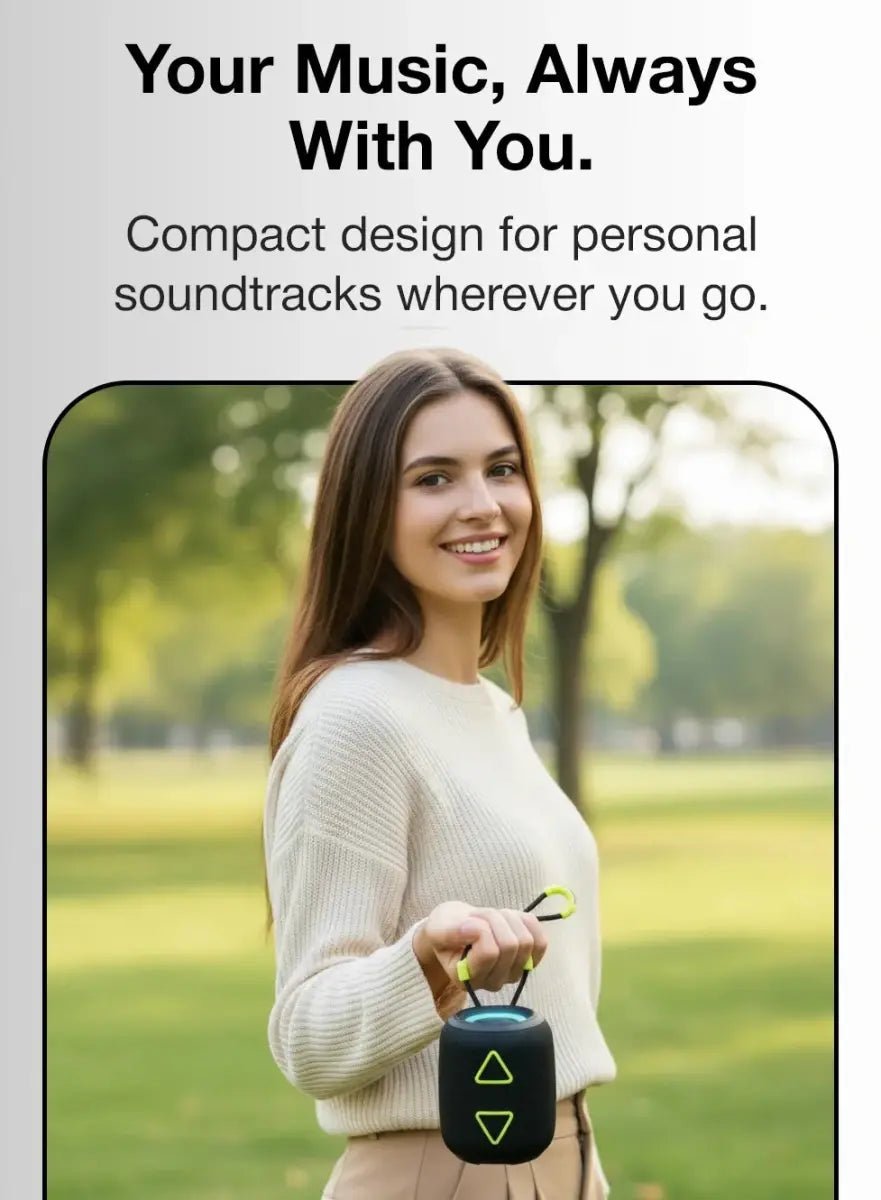 Glassology WISME Y8 Bluetooth Speaker | Portable Wireless Audio | Powerful Sound - GLASSOLOGY